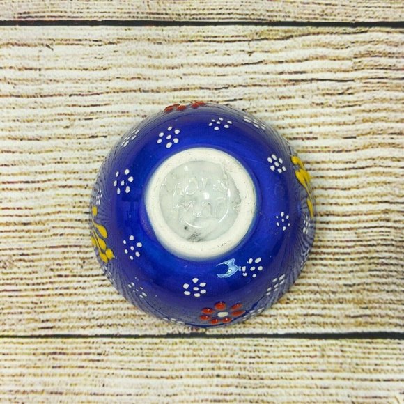 Ceramic Round Bowl Handmade Tapas Pottery Pinch Small Dip Dish Serveware Décor - Picture 10 of 10